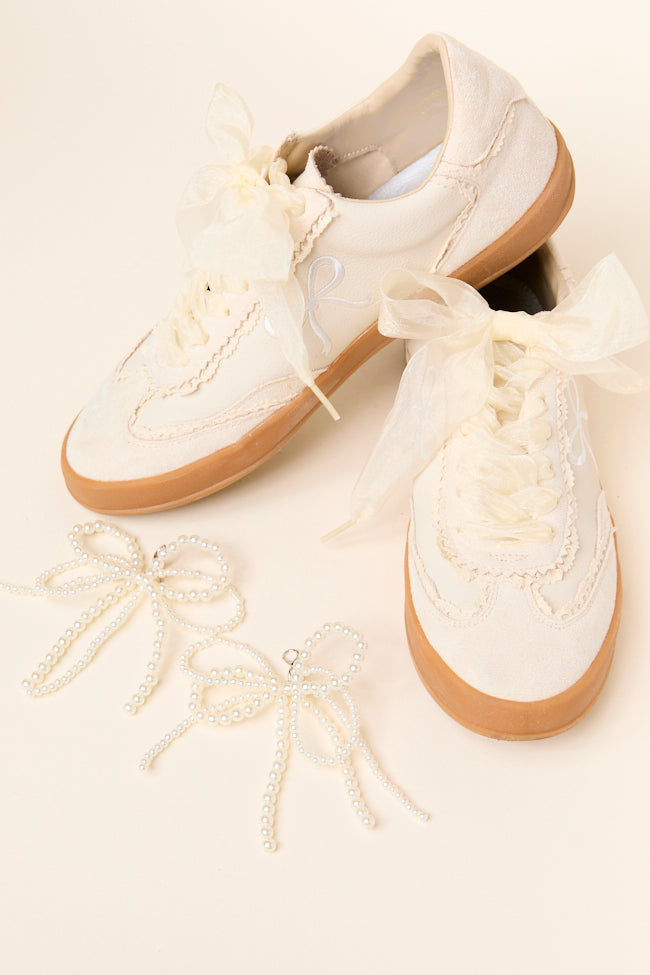 Victorian-Inspired Lace-Up Sneakers with Bow Detail - Elegant Casual Shoes for Women | Perfect for Daily Wear, Office, and Special Occasions