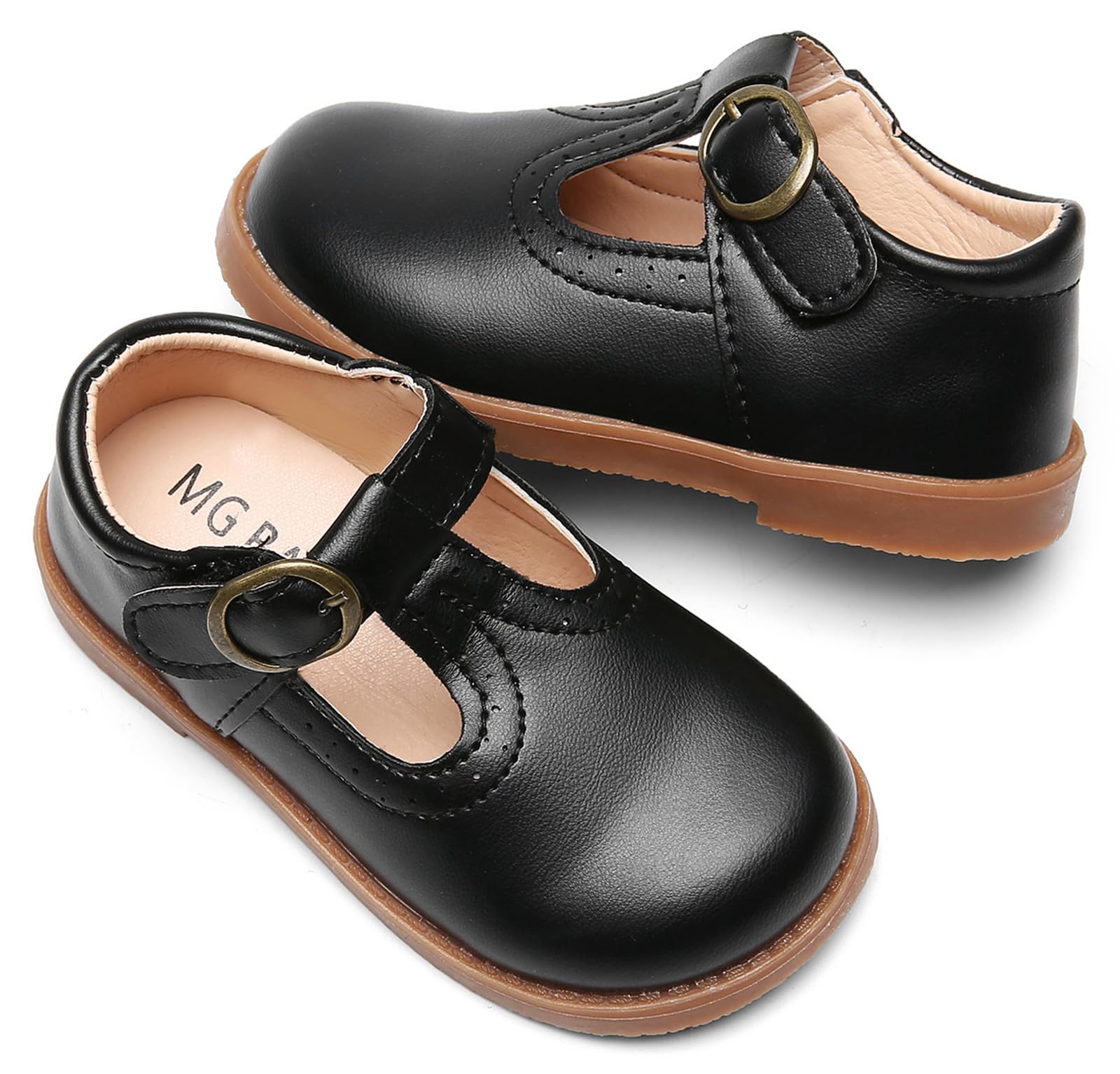 DADAWEN Girls Mary Jane Shoes - Classic School Uniform Flats for Dress & Formal Occasions - Comfortable & Stylish for Daily Wear, Parties, and School Events