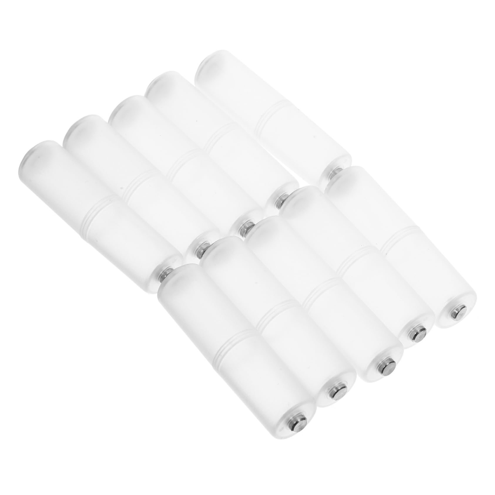 10pcs AAA to AA Battery Adapter Converter Holder - PP Material Battery Accessories for Small Batteries - Portable Power Solution for Toys, Flashlights & Remote Controls