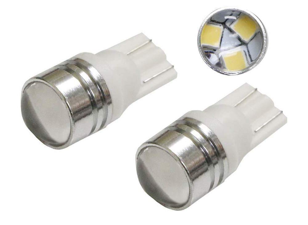 iJDMTOY Xenon White 3-SMD-2835 LED Bulbs - 168 194 2825 W5W Replacement for License Plate Lights, Parking Lights & Interior Dome Lights - Perfect for Car, Truck, SUV & Van Lighting Upgrades