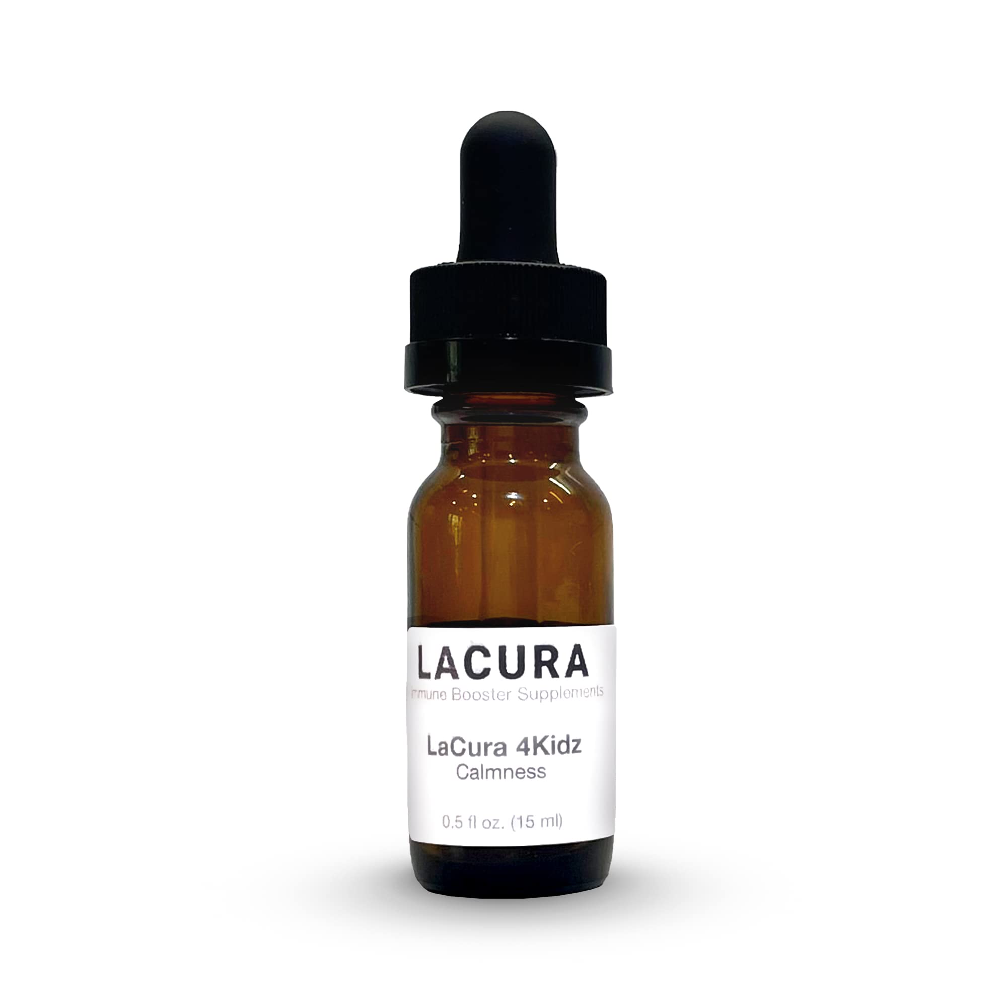 LaCura 4Kids Calm Essential Oil Blend - 100% Pure Organic Dietary Supplement with Chamomile, Mandarin, Lemon & Lavender - Natural Stress Relief & Relaxation for Kids - 15ml Bottle - Perfect for Bedtime, Anxiety Relief & Aromatherapy