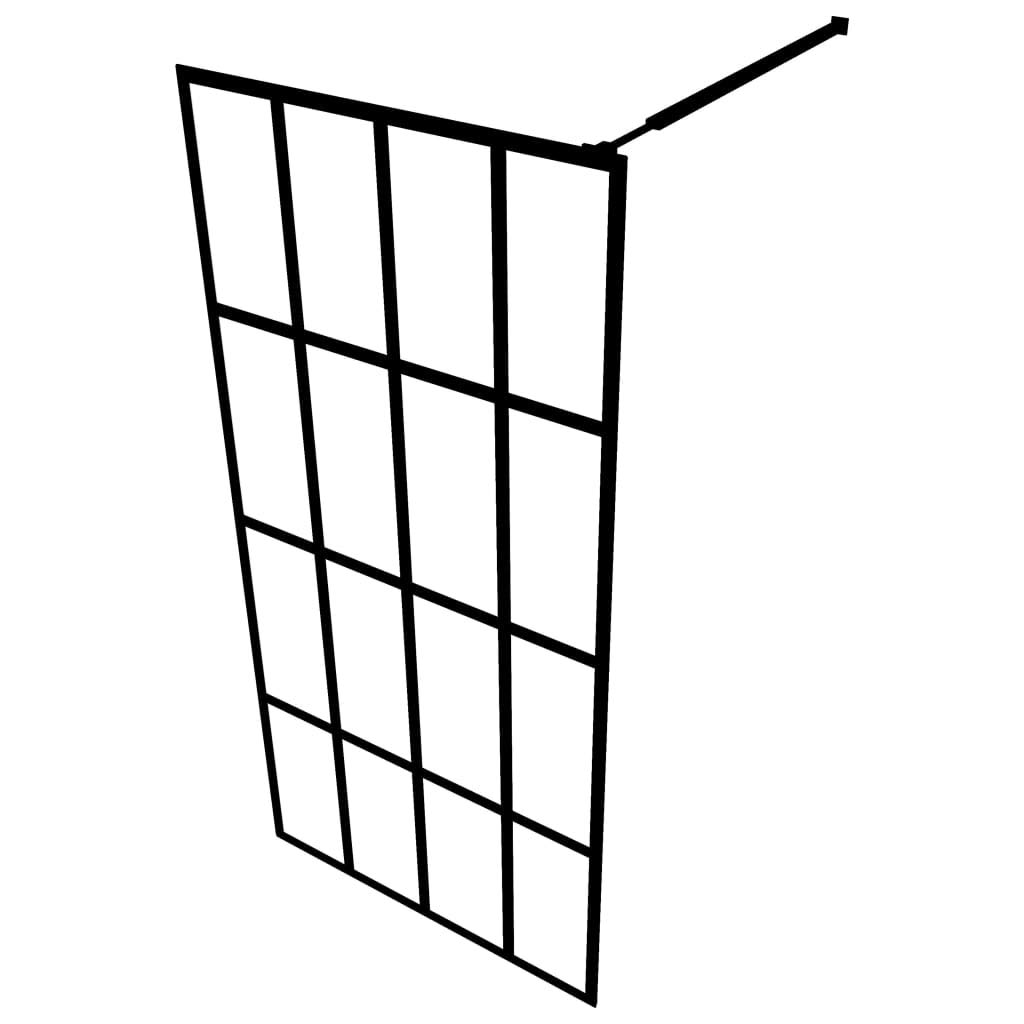 FAMIROSA 35.4x76.8 Inch Modern Walk-in Shower Door - Single Panel Tempered ESG Glass with Aluminum Frame - Bathroom Shower Screen Partition for Spa-Like Luxury & Space Saving Design - Perfect for Small Bathrooms & Master Suites