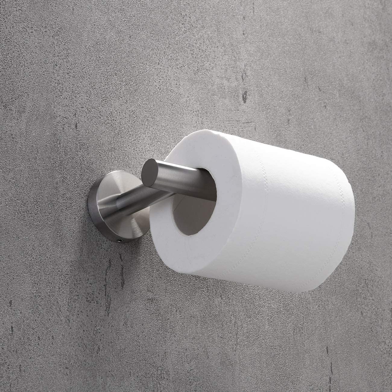 2 Pack Stainless Steel Toilet Paper Holder Wall Mount - Durable SUS304 Brushed Nickel Bathroom Tissue Roll Holder for Home, Kitchen, RV & Office Use