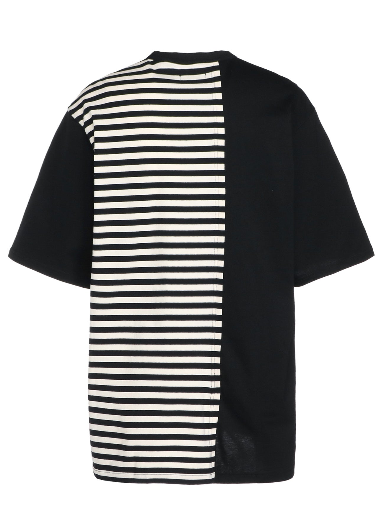 Premium Cotton Jersey Fused Stripe Grafted T-Shirt for Men & Women - Soft, Breathable & Stylish Casual Wear for Everyday Outfits, Gym, and Travel
