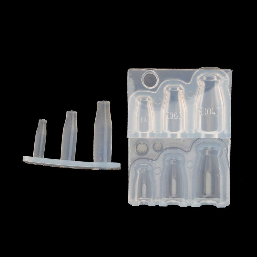 Mini Milk Bottle Goblet Cup Silicone Mold for Epoxy Resin Casting - DIY Jewelry Making, Candle & Soap Molds - Perfect for Crafting, Home Decor & Gift Ideas