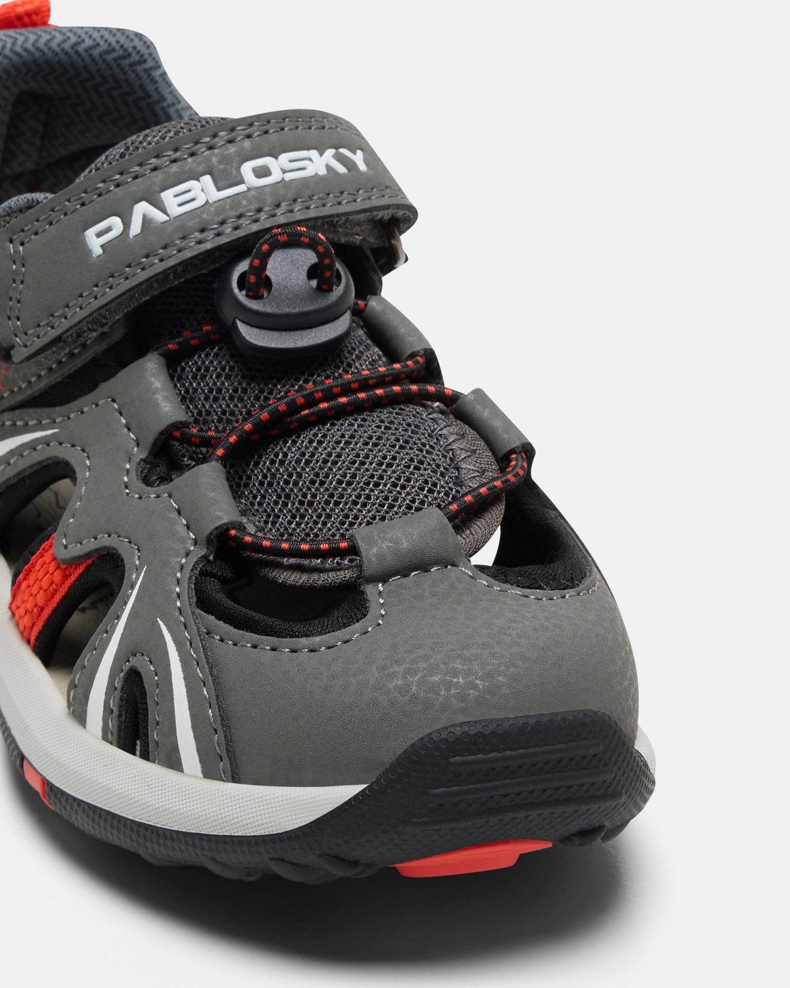Surf Cage Sandal 9821 Youth Grey/Red - Comfortable Water Shoes for Beach, Pool & Outdoor Activities