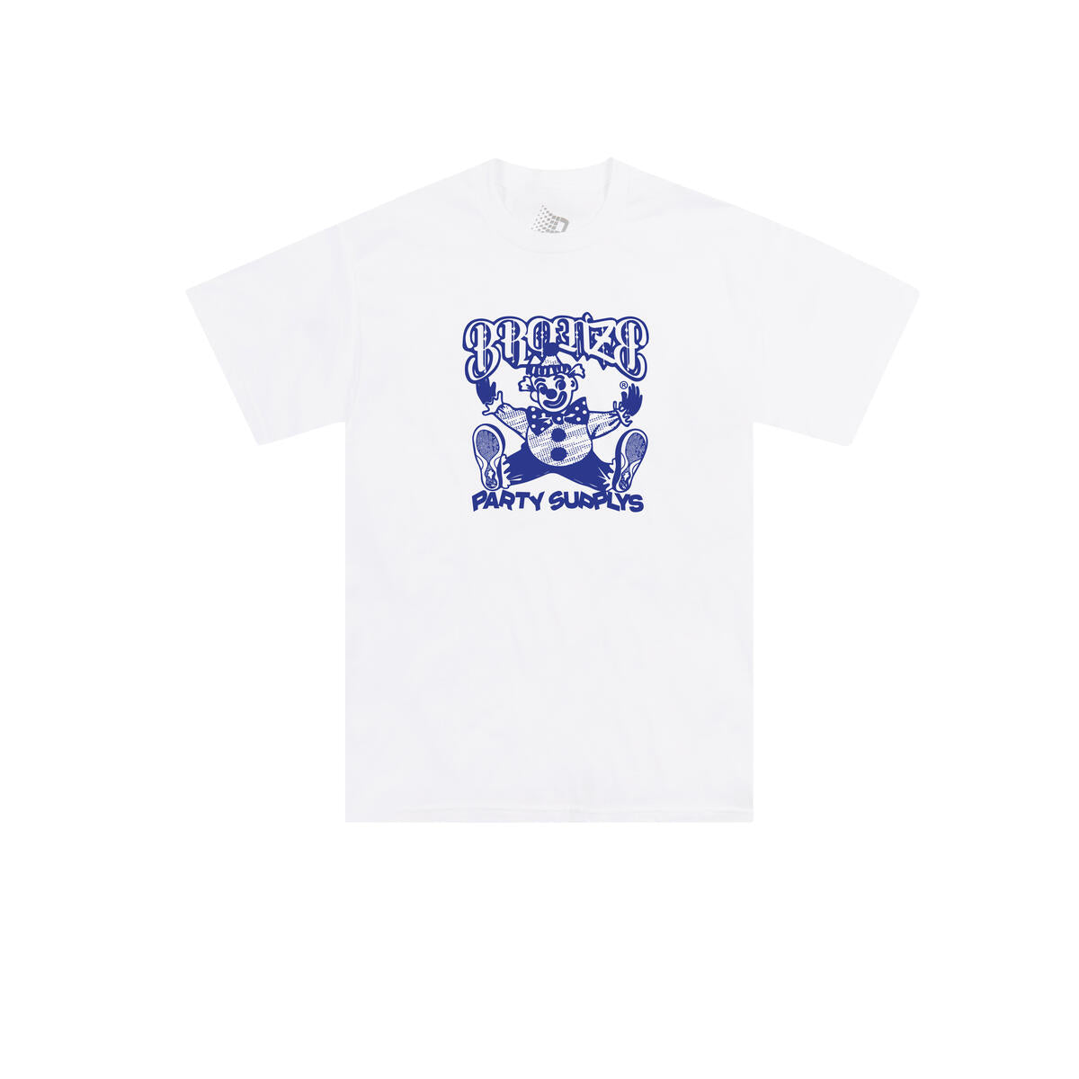 Bronze 56k Clown T-Shirt for Men - Funny Graphic Tee (White) - Perfect for Casual Wear, Parties & Retro Fashion Lovers