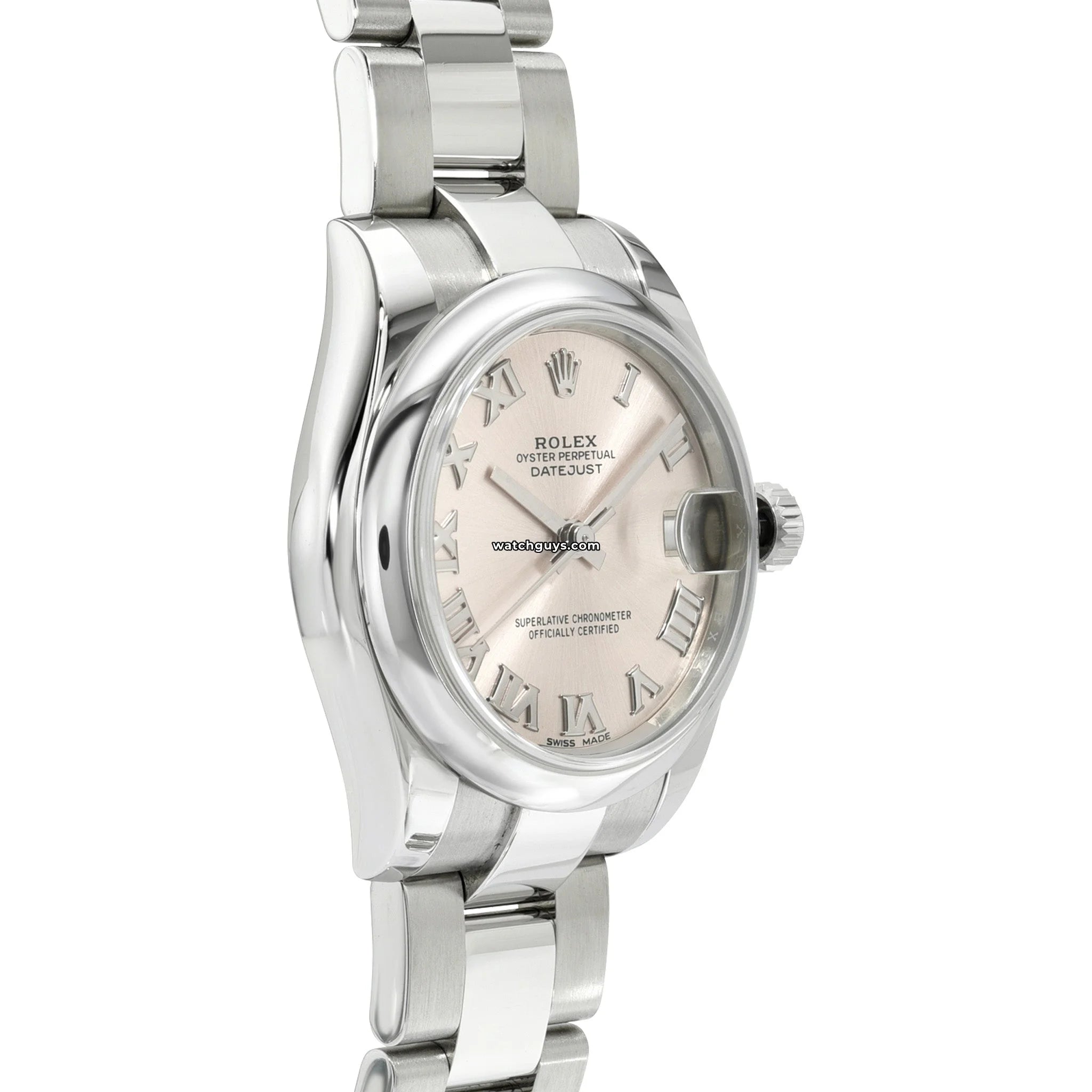 Rolex Datejust 178240 Women's Watch - Pink Dial, Roman Numerals, Oyster Bracelet - Luxury Dress Watch for Business & Formal Occasions