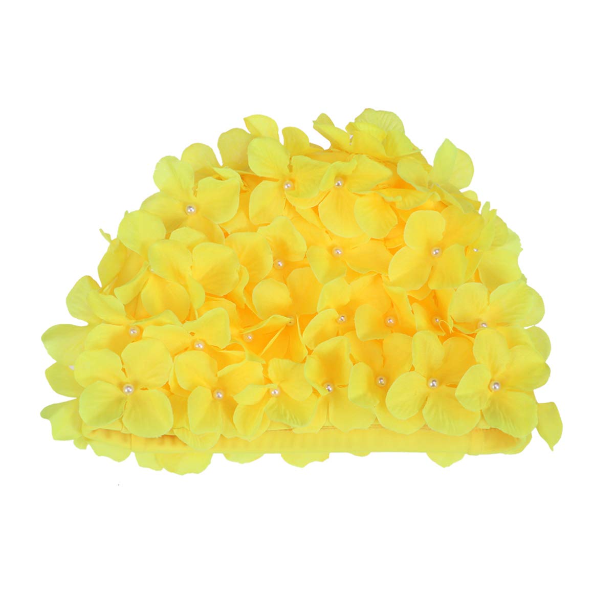 SEWACC Floral Swim Cap for Women - Waterproof Flower Bathing Cap for Long & Short Hair, Adjustable & Washable (Colorful) - Perfect for Swimming, Beach, Pool & Water Aerobics