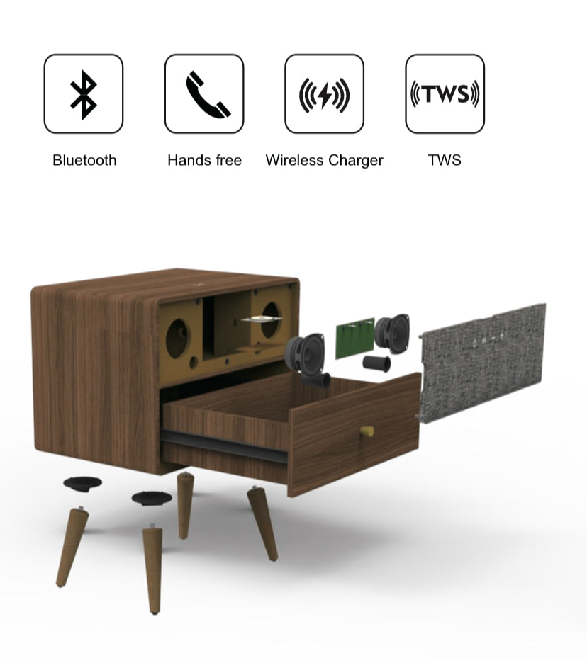Bluetooth Music Box with Speaker - Portable Wireless Music Player for Home, Office, and Gifts | Perfect for Relaxation, Parties, and Special Occasions