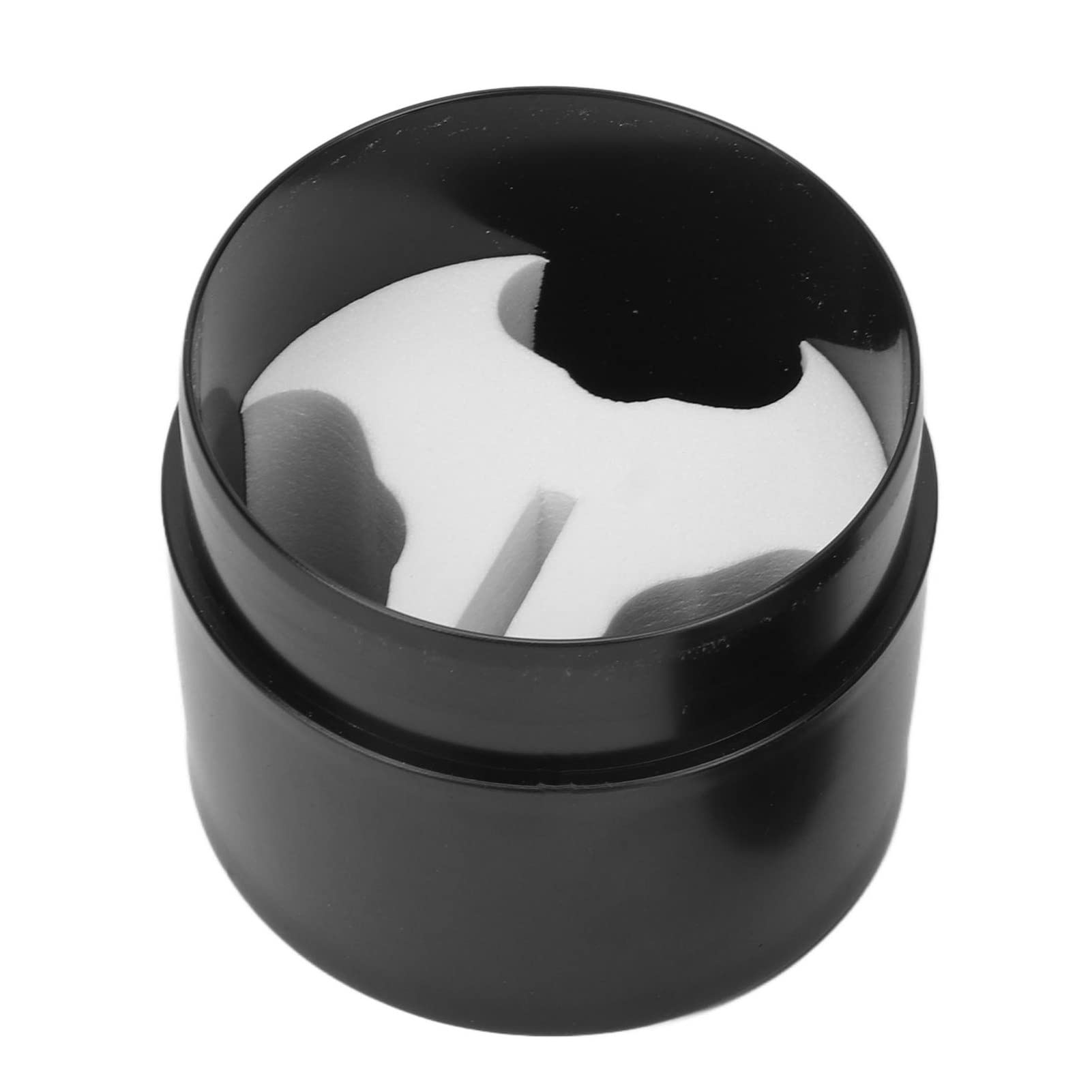 EXCLUZO Eyelash Glue Storage Box with Sponge Pad - Negative Pressure Design Prevents Fall Off, Professional Lash Adhesive Organizer for Beauty Salons & Home Use (Black) | Perfect for Lash Artists, Extensions & DIY Beauty Storage