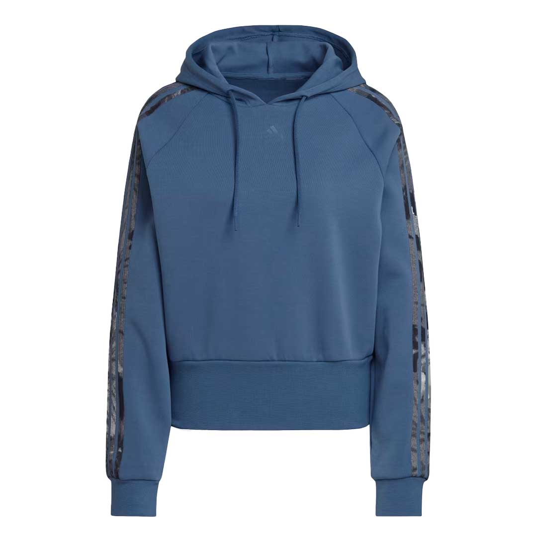 Adidas Women's Allover Print Hoodie HP0792 - Stylish Fleece Pullover for Casual Wear, Gym, and Outdoor Activities