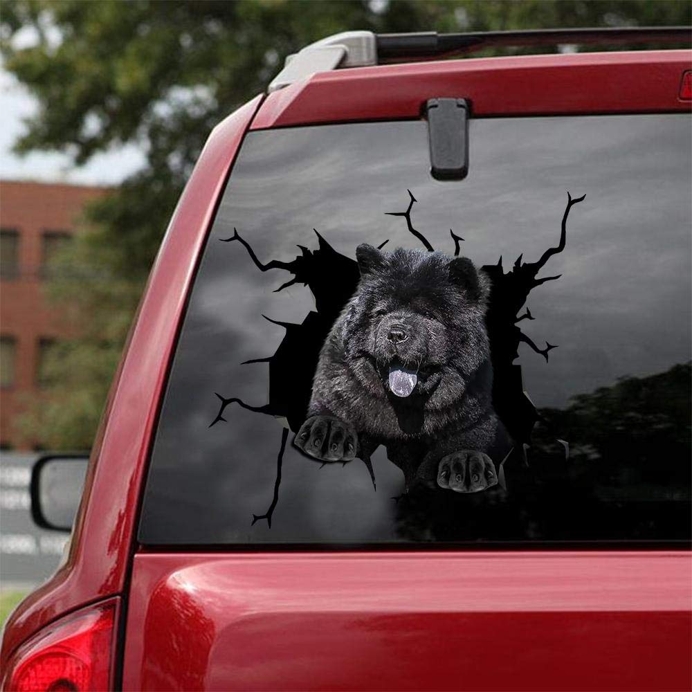 Chow Chow Car Stickers Pack of 2 - Waterproof Decals for Windows & Walls
