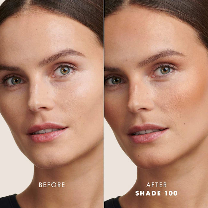 Armani Beauty Luminous Silk Creamy Bronzing Powder - Buildable Matte Bronzer for a Sun-Kissed Glow | Perfect for Contouring & Highlighting | Day to Night Makeup Essential