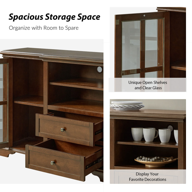 Curzia TV Stand for 65 Inch TVs - Modern Entertainment Center with Storage Shelves for Living Room, Bedroom & Home Theater
