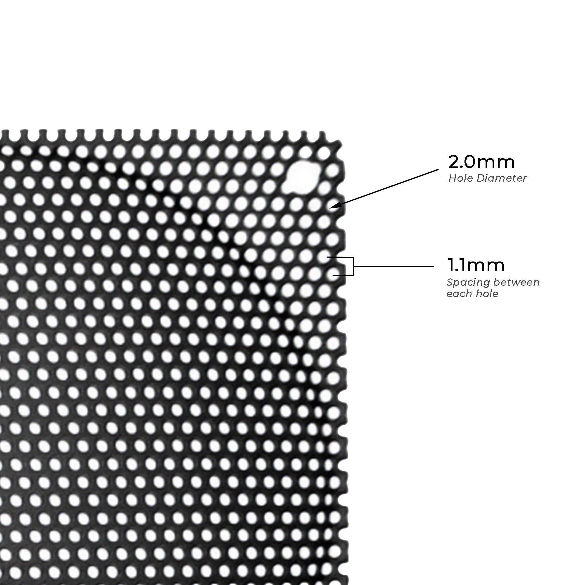 120mm Steel Mesh Filter Grill - Black, 1.1mm & 0.5mm Thickness - Perfect for PC Case Ventilation, Speaker Grills & DIY Projects