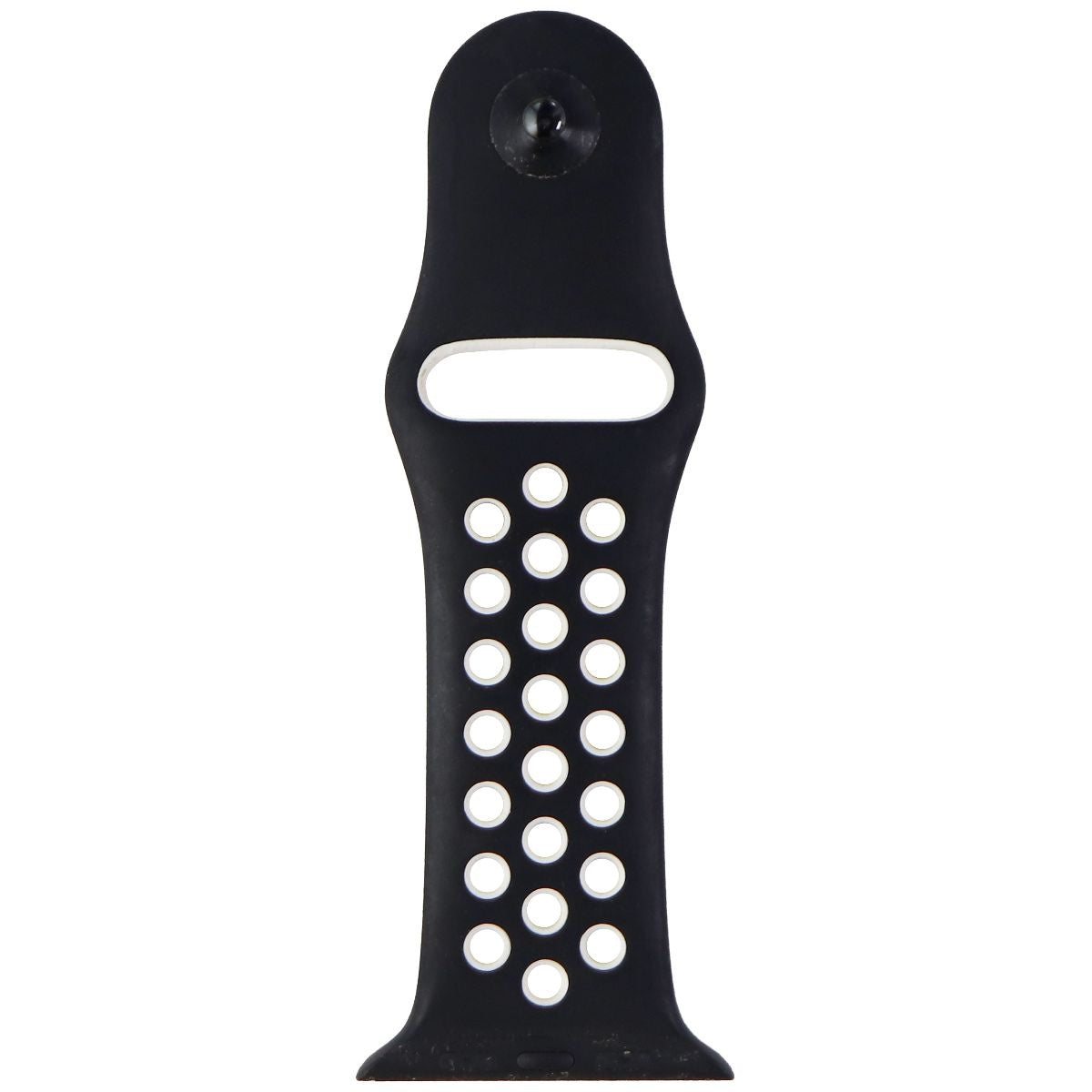 Original Apple Watch 42mm Replacement Nike Sport Band - Compatible with Apple Watch 42mm/44mm/45mm - Black/White - Perfect for Running, Gym & Active Lifestyle