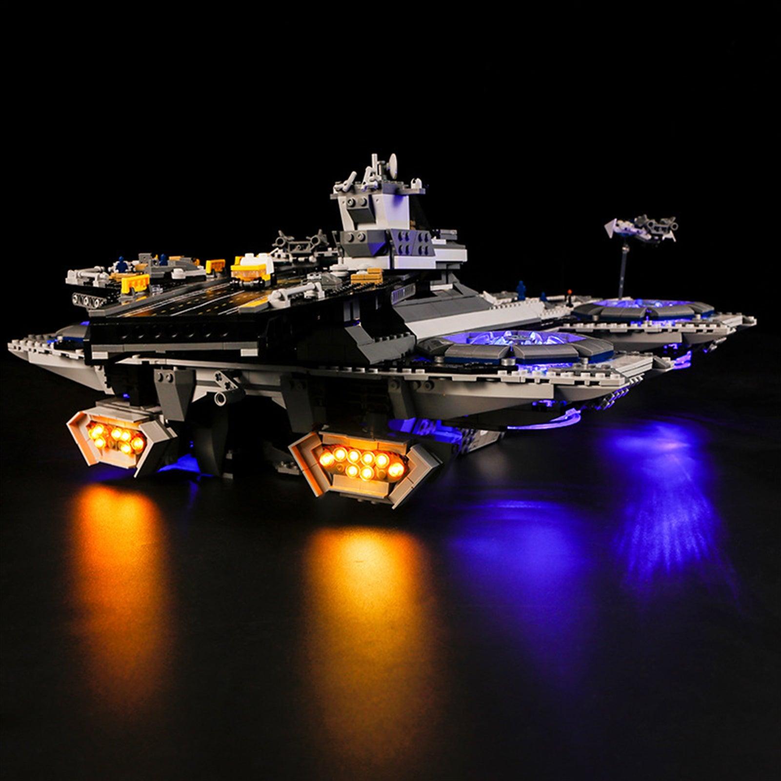 Best Light Kit for LEGO Super Heroes The Shield Helicarrier 76042 - DIY Lighting Set for LEGO Models - Perfect for Display & Nighttime Showcase