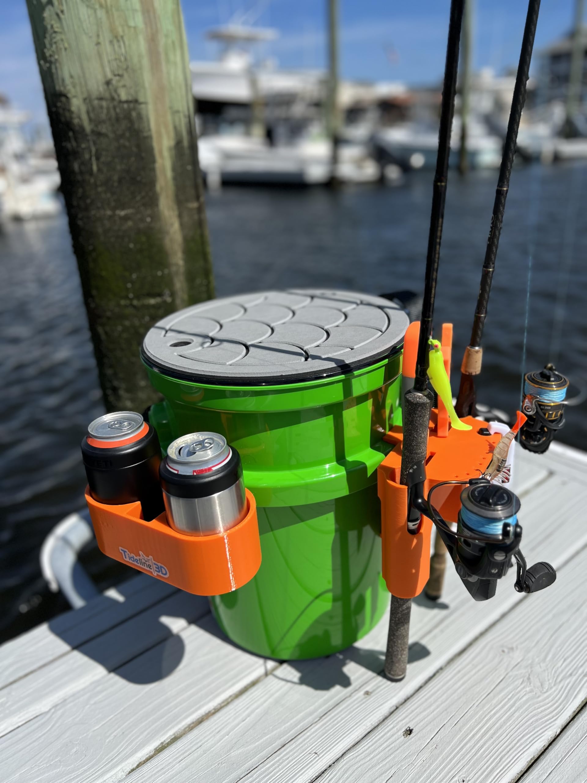 **YETI LoadOut Bucket Compatible Drink & Phone Holder – Perfect for Camping, Hiking, and Outdoor Adventures**