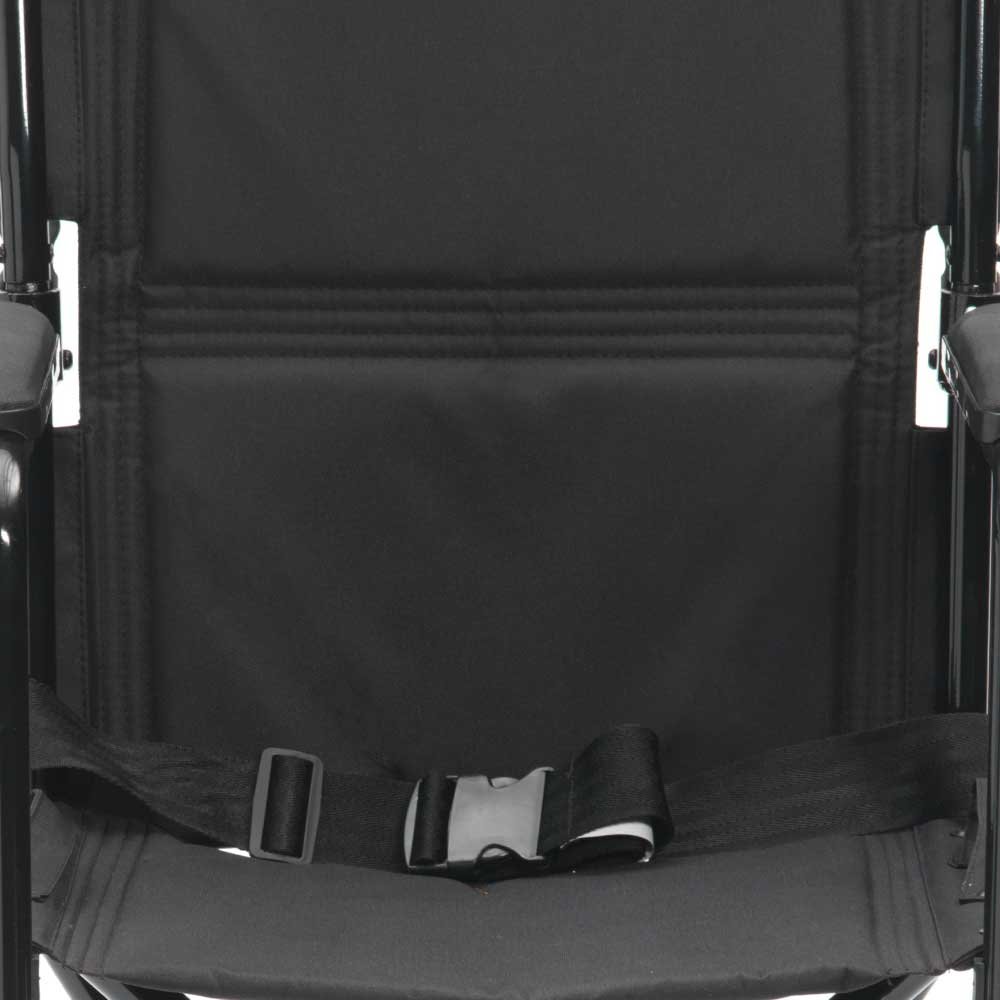 Drive DeVilbiss Steel Foldable Travel Chair - 19 Inch Wide Seat - Lightweight Portable Camping, Beach, Picnic & Outdoor Chair for Adults