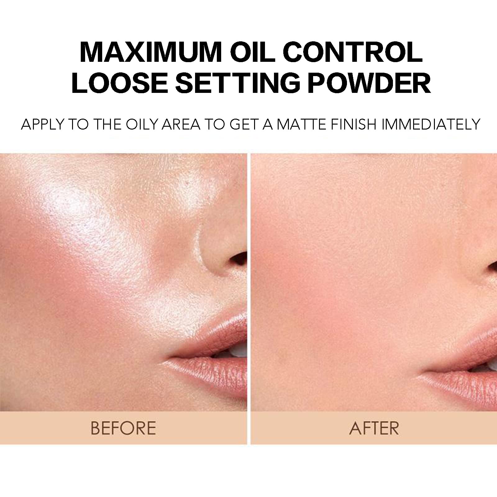 Loose Face Powder 0.42 Oz - Ivory White Setting Powder for Makeup, Lightweight & Long Lasting, Creamy-White Complexion with Cool Tone | Perfect for Daily Wear, Photo Shoots & Special Occasions
