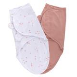 Ely's & Co. Adjustable Baby Swaddle Wrap - 2 Pack Soft Breathable Cotton Swaddles for Newborns & Infants - Perfect for Sleeping, Soothing & Comforting Babies