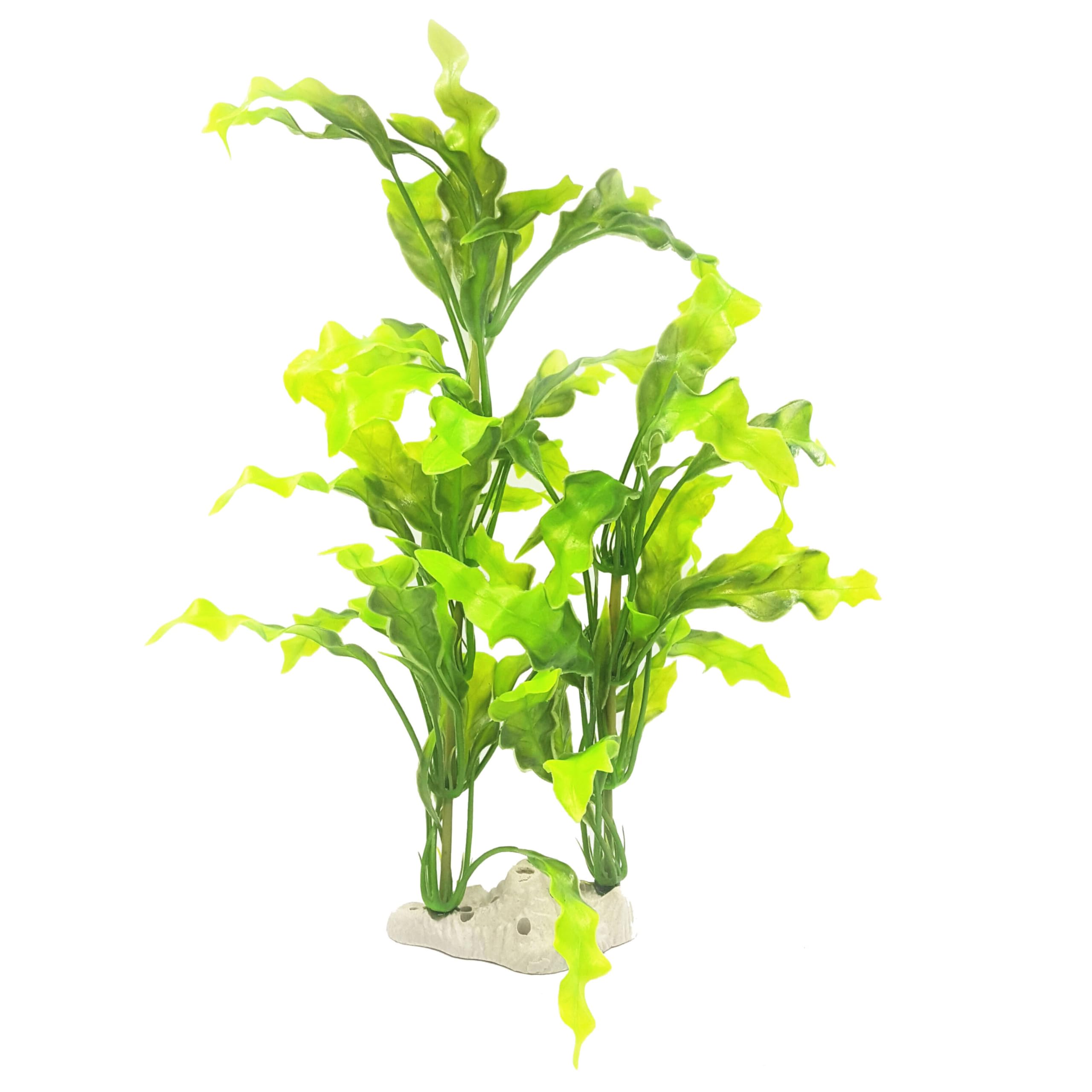 POPETPOP Artificial Aquarium Plants - Realistic Plastic Kelp & Aquatic Plants for Fish Tank Decorations, Perfect for Freshwater & Saltwater Aquariums, Terrariums, and Home Office Decor