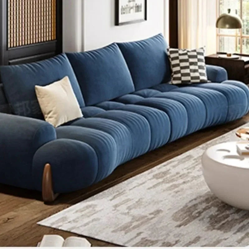 Luxury Curved Living Room Sofa Set - Modern Sectional Couch for Home, Office & Lounge - Comfortable Upholstered Furniture for Relaxing & Entertaining