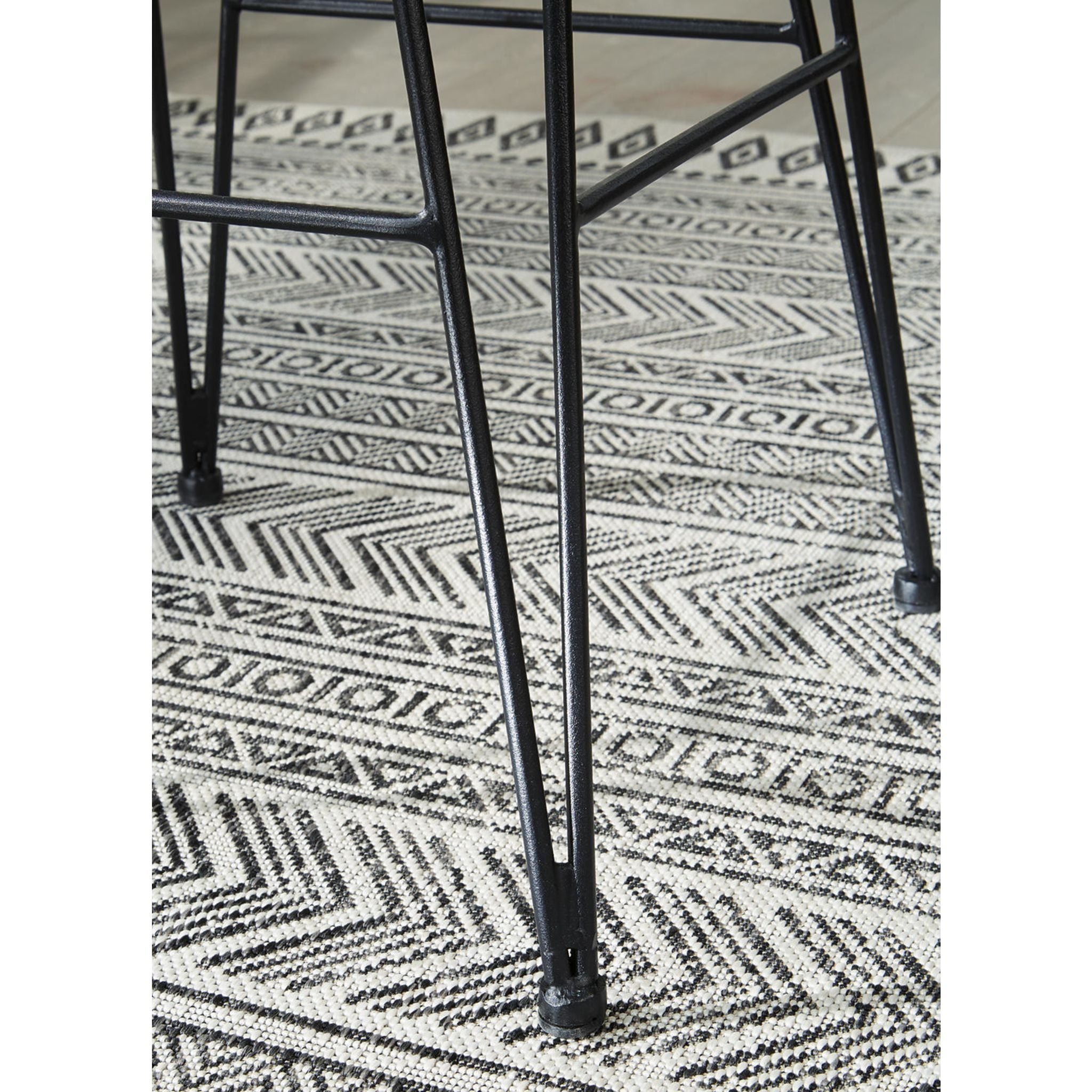 Angentree Black Counter Height Stool (D434 124) - Perfect for Kitchen Islands, Breakfast Bars & Home Decor