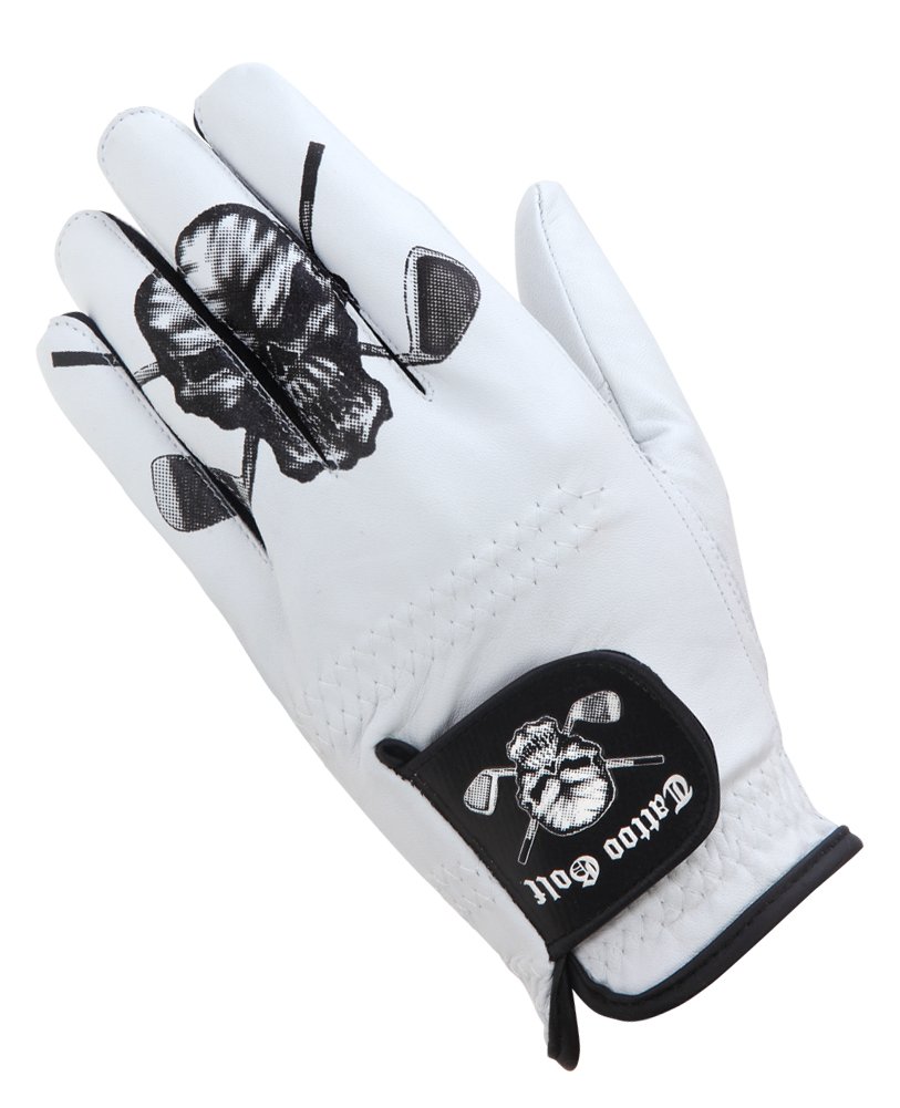 Premium Men's Golf Gloves for Tattoo Artists & Golfers - Breathable White Leather Golf Gloves - Perfect for Driving Range, Practice & Tournament Play