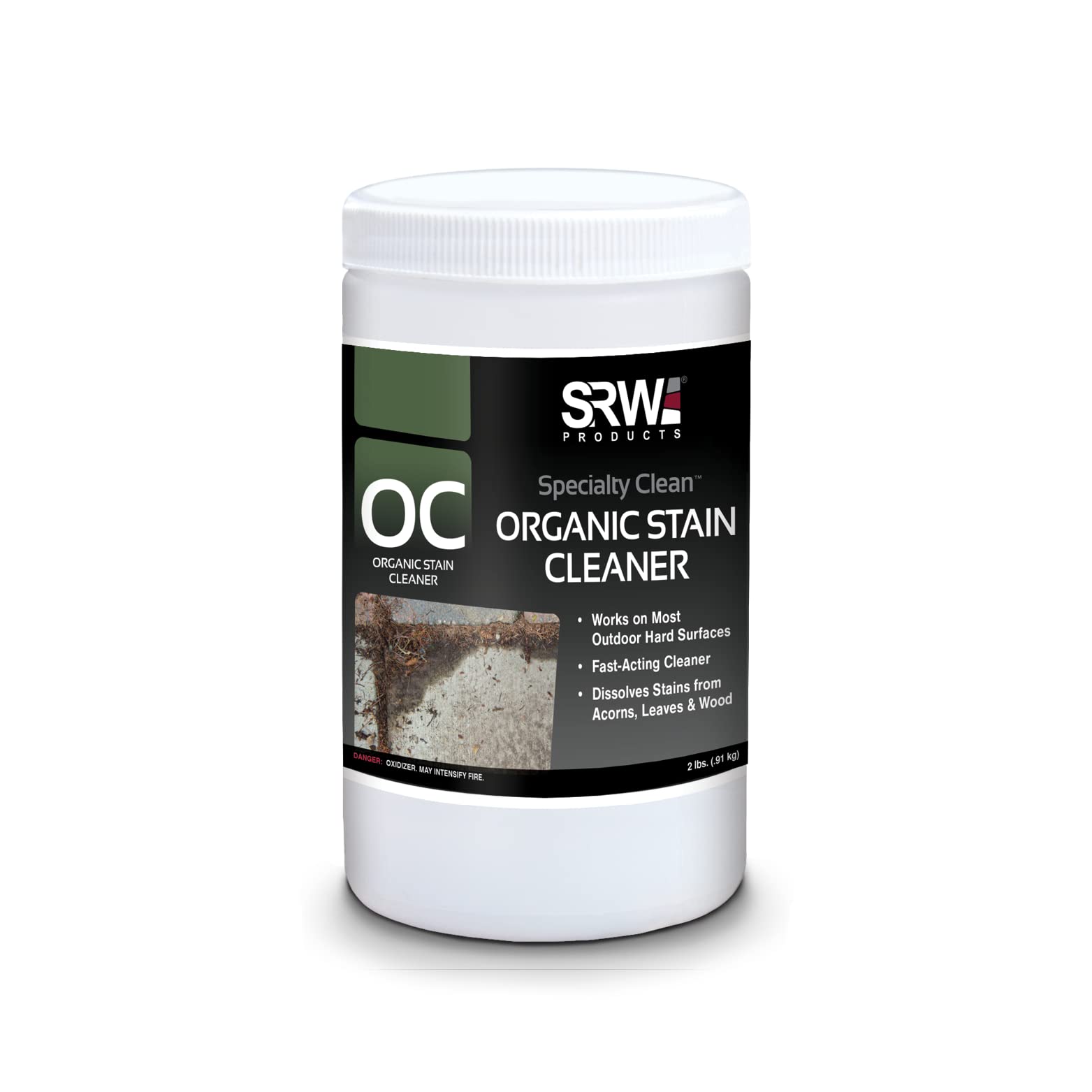 Best Organic Outdoor Stain Cleaner - 2 Pound Eco-Friendly & Powerful Formula for Patio, Deck, & Concrete | Safe for Kids & Pets