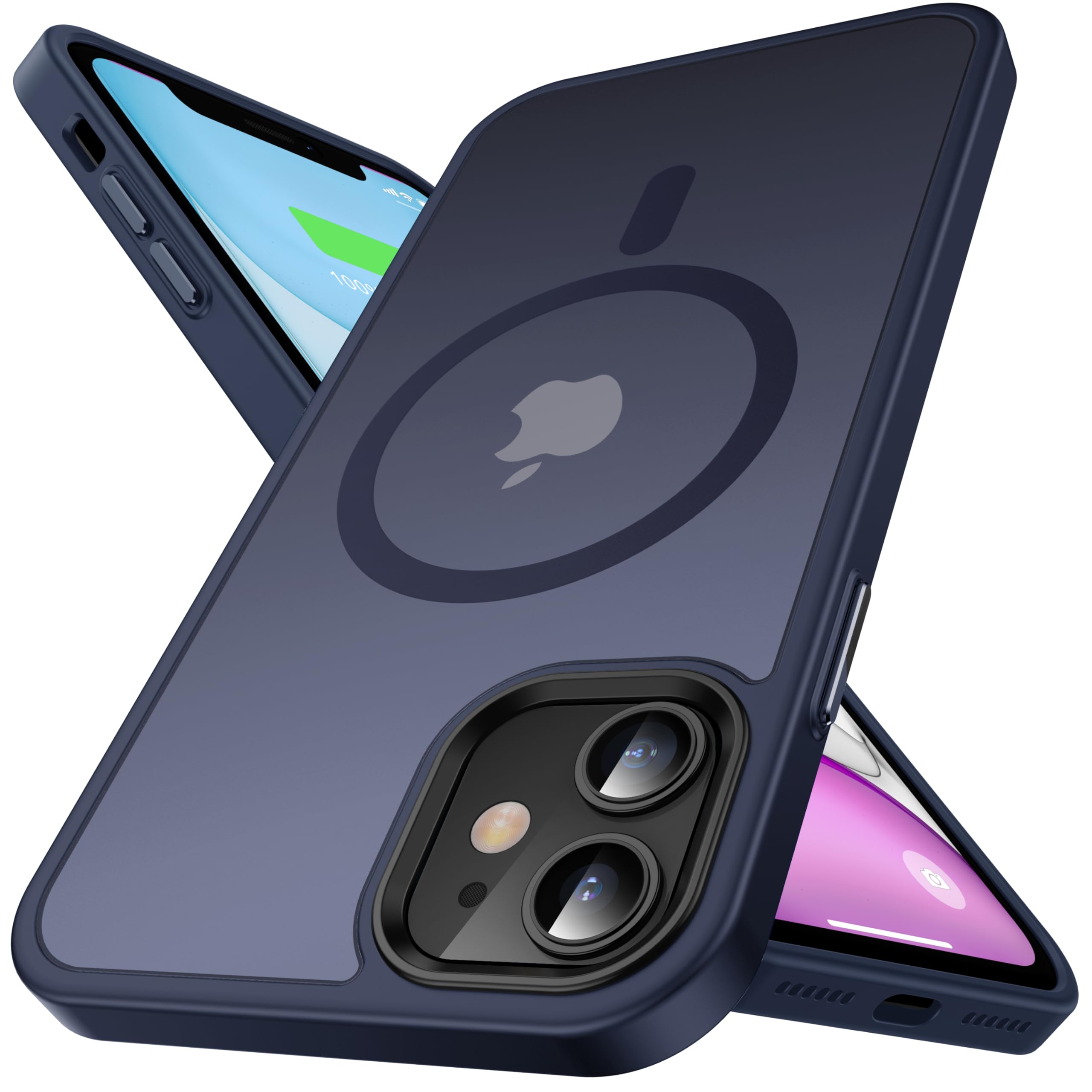 **Degeca iPhone 11 Case – Military-Grade Shockproof & MagSafe Compatible – Skin-Friendly Touch Design – Strong Magnetic Protection – 6.1 Inch Blue Cover – Perfect for Outdoor, Travel & Daily Use**