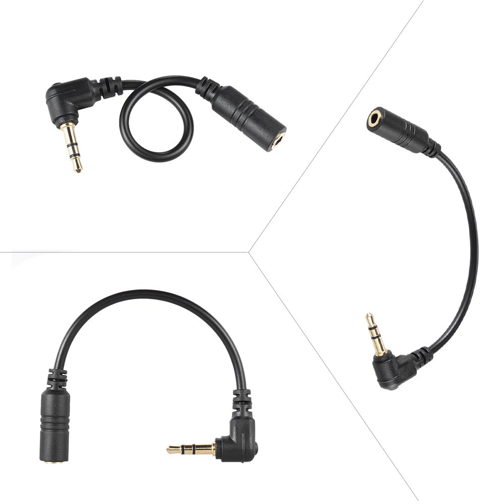 Andoer 3.5mm Microphone Adapter Cable - Smartphone to PC/DSLR Camera Mic Connector for Live Streaming, Podcasting & Video Recording