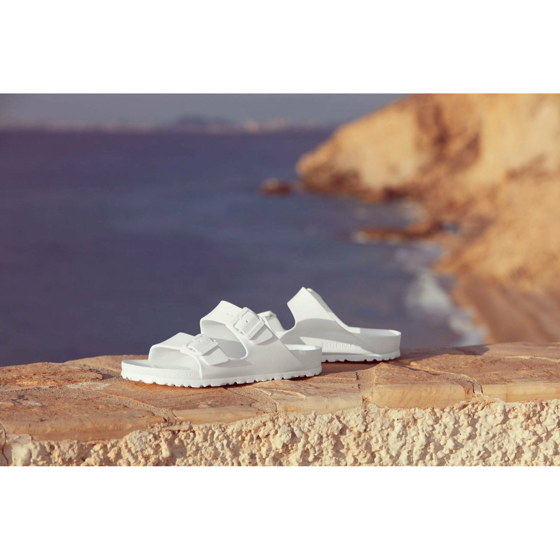 Birkenstock Arizona Essentials White EVA Comfort Sandals - Lightweight & Durable for Beach, Pool, and Everyday Wear