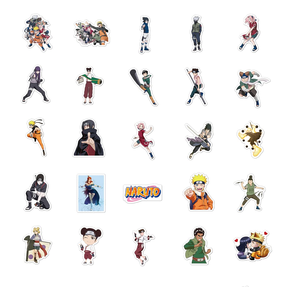 Naruto 100pcs Waterproof Vinyl Stickers - Anime Decals for Car, Motorcycle, Laptop, Bike, Skateboard, Snowboard, Luggage, MacBook, iPad | Perfect for Anime Fans, Personalizing Devices & Outdoor Gear