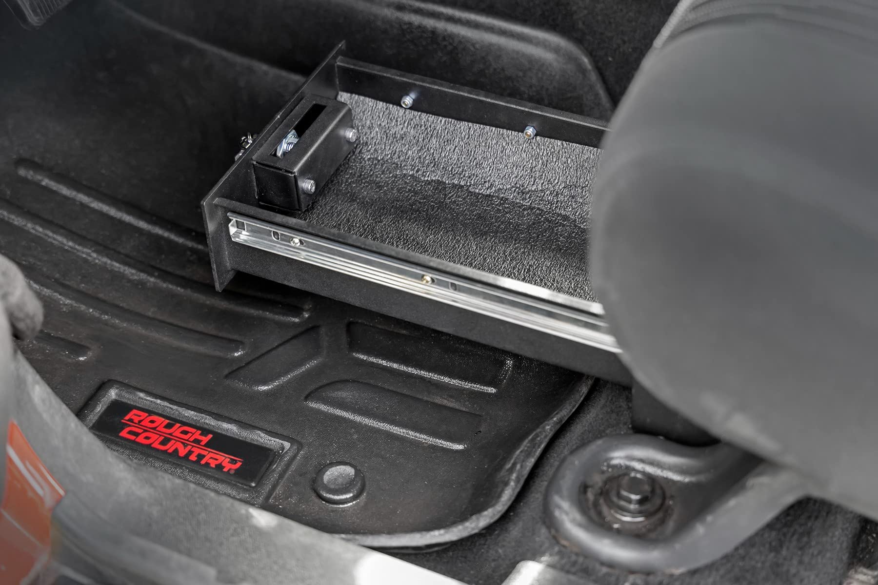 Jeep Wrangler JK (2007-2010) & Wrangler Unlimited (2007-2018) Under Seat Storage Box - Hidden Lockable Compartment for Valuables & Gear - Perfect for Off-Roading, Camping & Vehicle Security