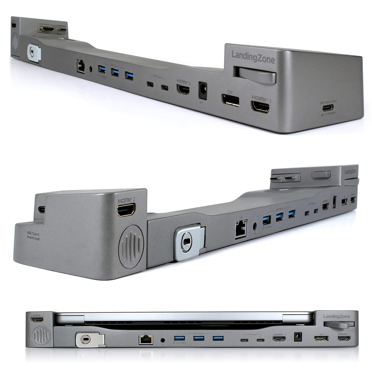 LandingZone Docking Station for 14-inch M1/M2/M3 Pro & Max MacBook Pro (Model A2442 & A2779) - Perfect for Home Office, Workstation Setup & Multi-Monitor Productivity