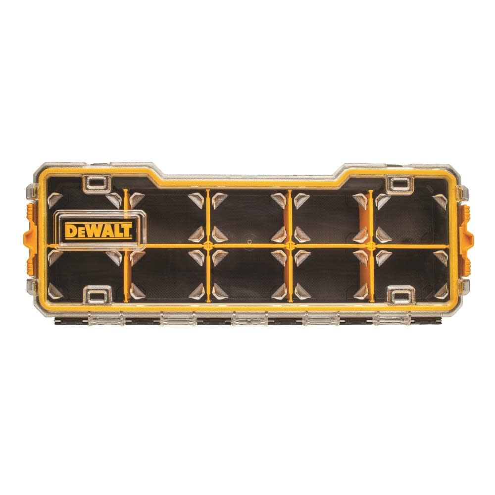 DEWALT 10-Compartment Pro Organizer Tool Box - Heavy Duty Storage Case for Tools, Hardware & Accessories - Perfect for Workshop, Garage & Job Site Organization