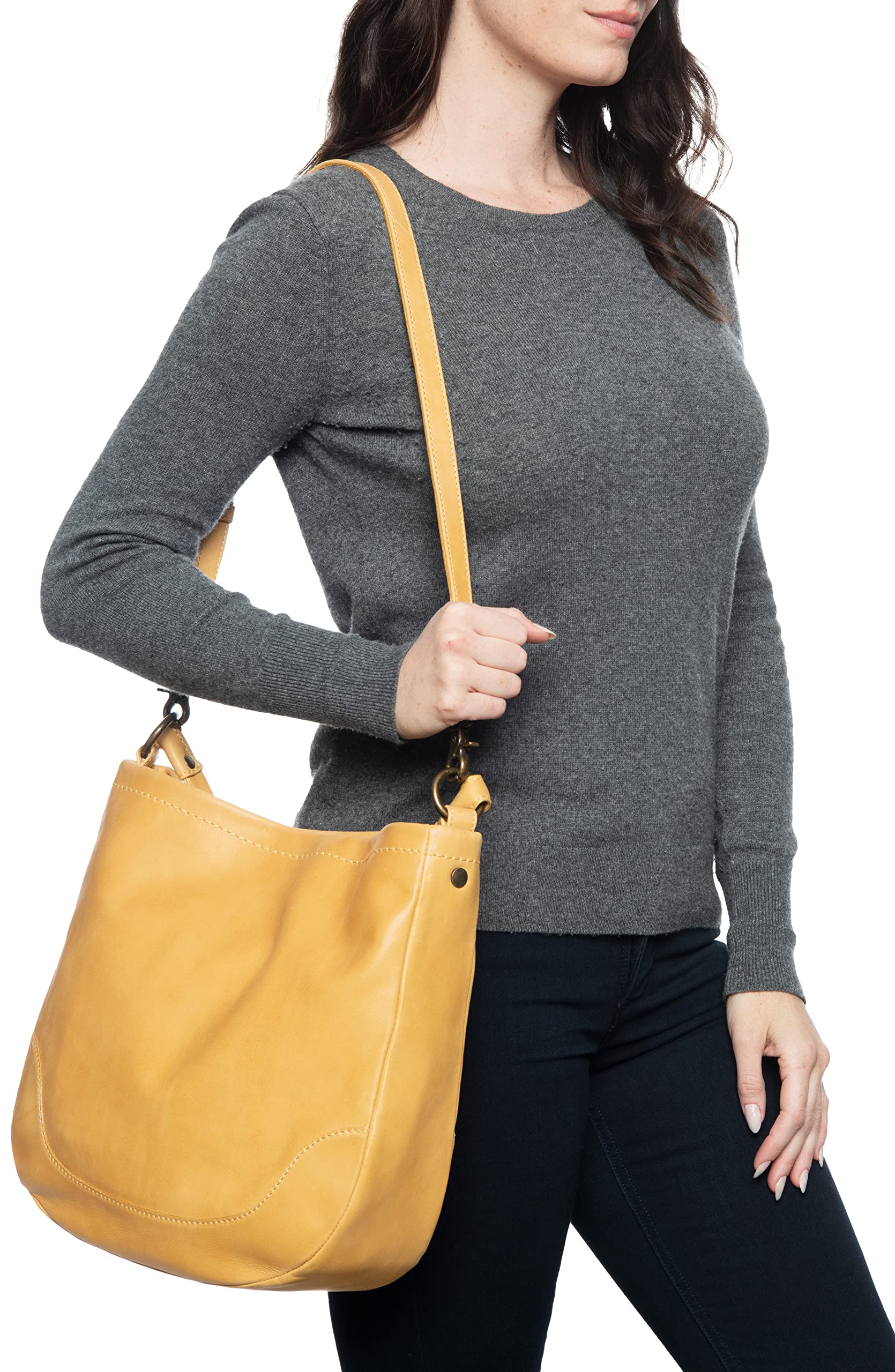 Frye Women's Hobo Handbags - Stylish Leather Shoulder Bag for Everyday Use, Work & Travel
