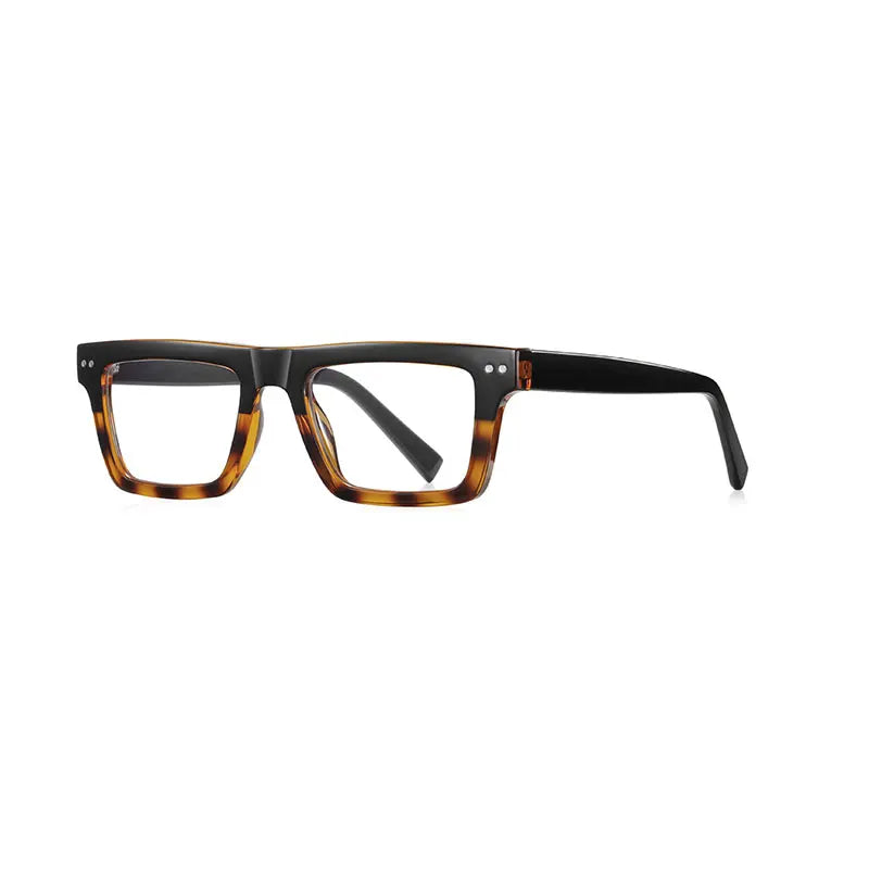 CCspace Unisex Full Rim Square TR90 Titanium Eyeglasses Frame 57176 - Lightweight & Durable Glasses for Work, Reading & Everyday Wear