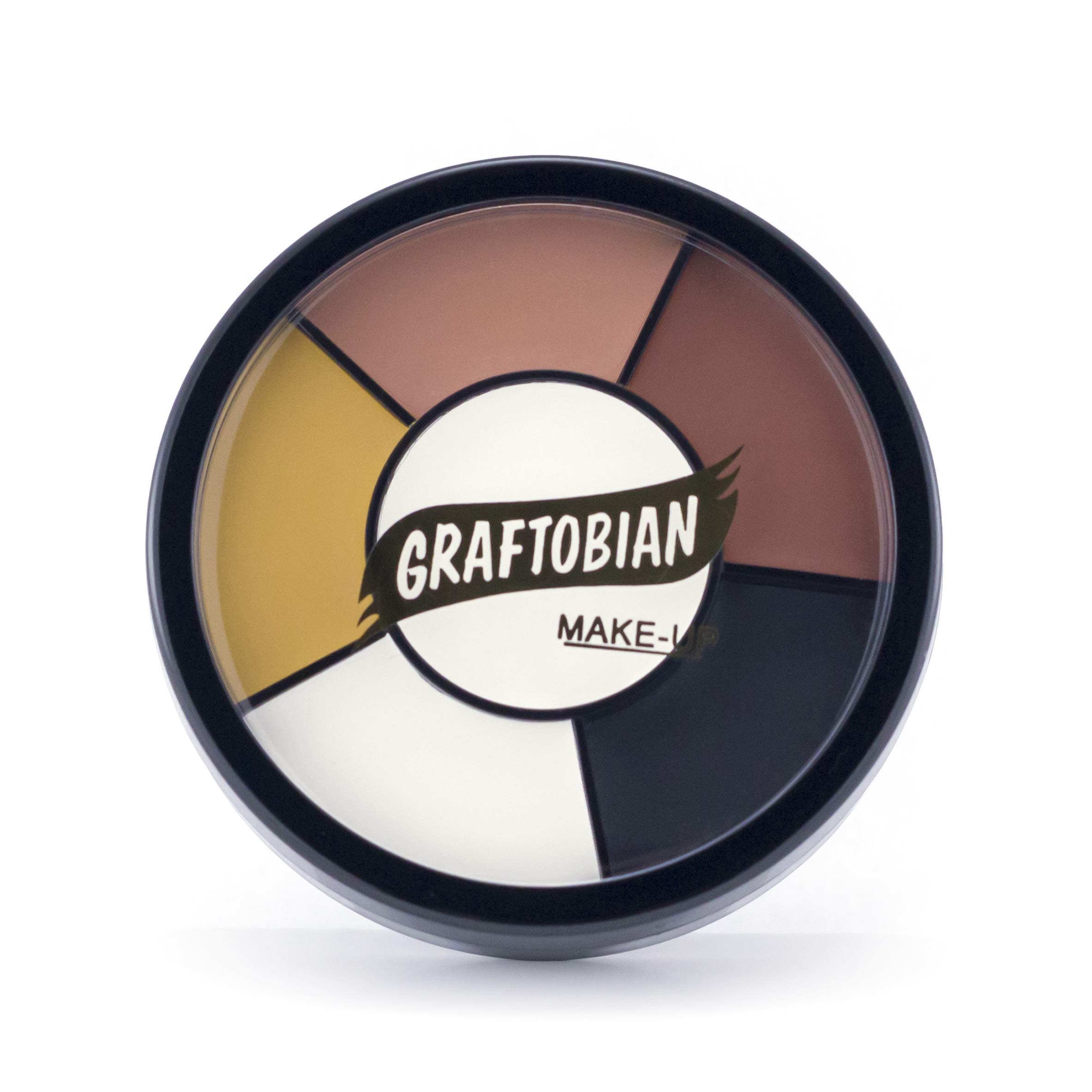 Graftobian 5-Color Cream Makeup Wheel for Professional Character & Halloween Use