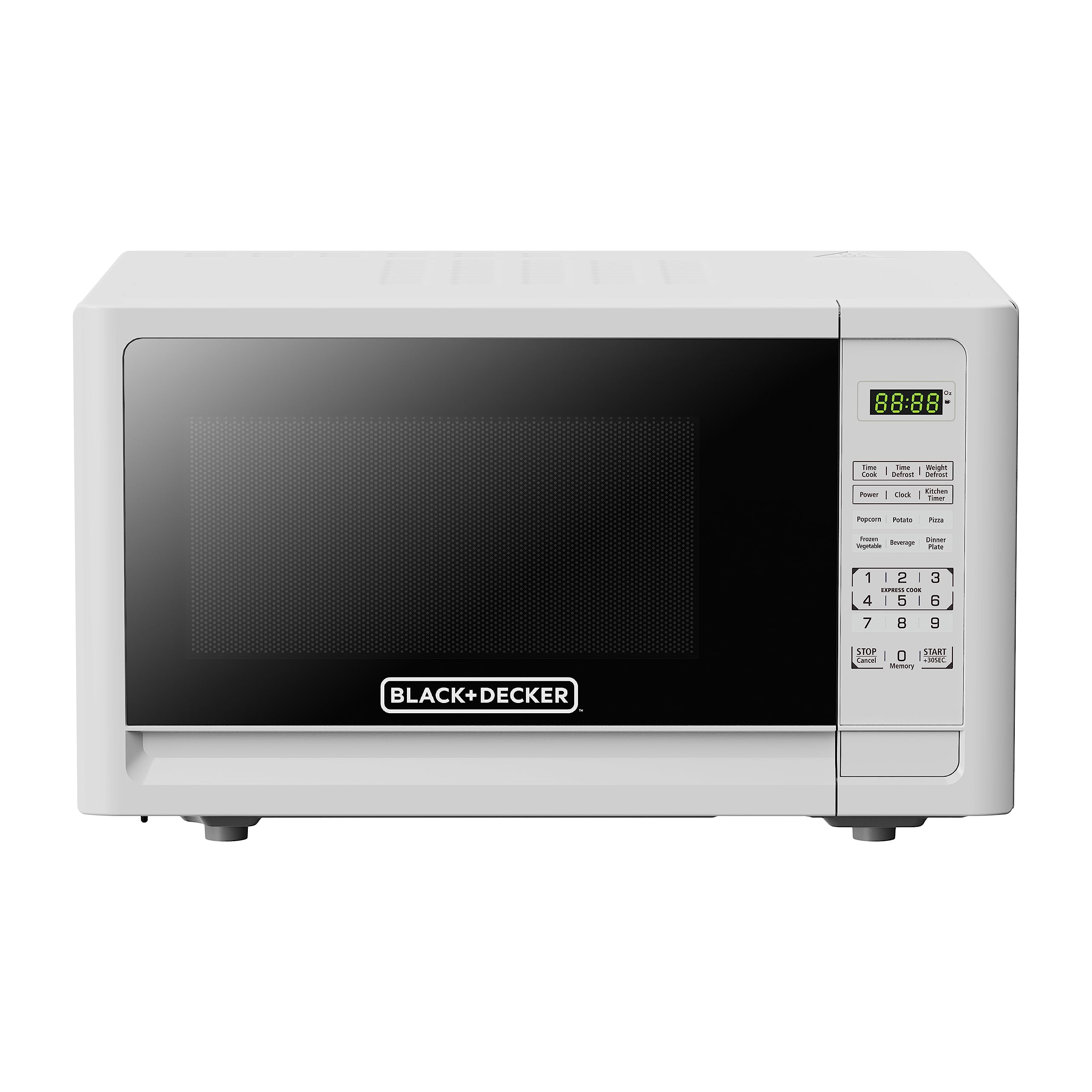 Black+Decker 1.1 Cu. Ft 1000W Countertop Microwave Oven with LED Display & Child Safety Lock - Perfect for Small Kitchens, Dorms & Office Break Rooms