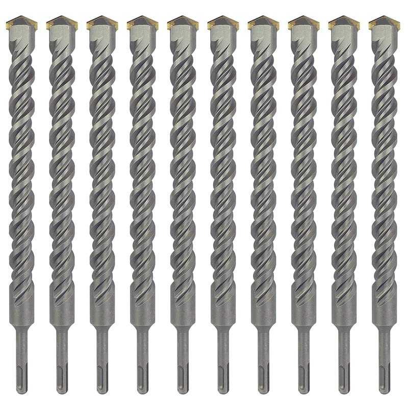 10Pcs SDS Plus Hammer Drill Bit Set - 5/8