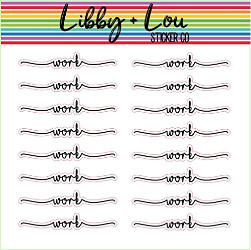 Work Planner Stickers - Libby & Lou Co | Organize Your Schedule