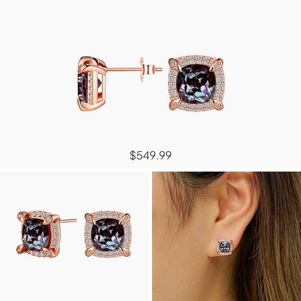 Msblue Jewelry Mystery Box - Genuine Alexandrite Gemstone Ring, Necklace & Earrings Set | Perfect for Birthdays, Anniversaries & Surprise Gifts