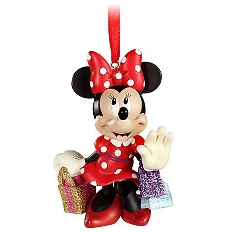 Disney Minnie Mouse Christmas Ornament - Minnie Goes Shopping Holiday Decor for Tree, Gift, and Home Decoration