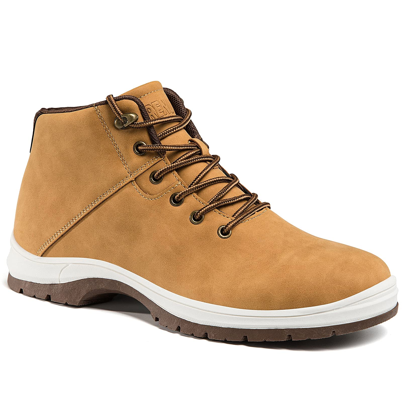 Men's Lightweight Hiking Boots - Waterproof & Anti-Slip Mid Ankle Trekking Shoes for Outdoor Adventures, Work & Casual Wear - Perfect for Hiking, Camping & Trail Walking