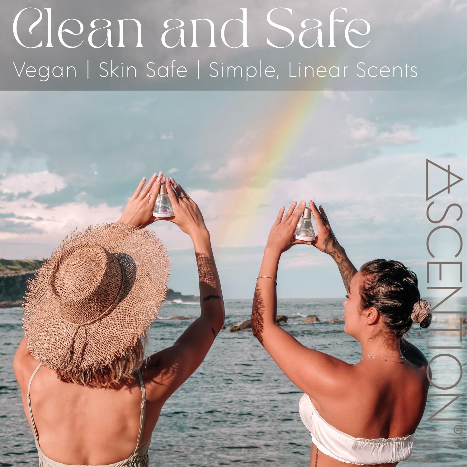 ASCENTION Prosperity Manifestation Perfume - Clean Vegan Fragrance with Green Aventurine Crystal | Spiritual Healing, Meditation & Abundance Rituals | Woody Floral Scent with Cedarwood, Patchouli & Jasmine | Gift for Yoga Practitioners & Crystal Lovers