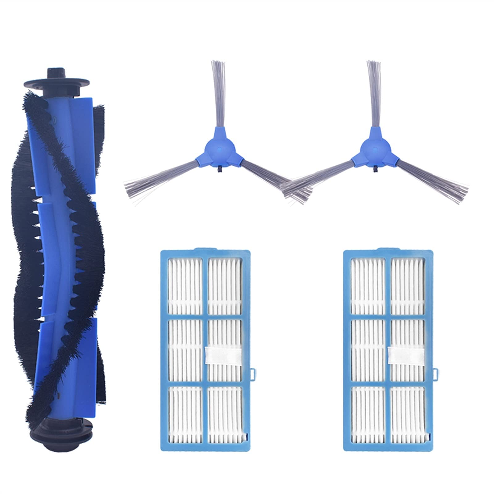 Proscenic 850T Robotic Vacuum Cleaner Replacement Parts Kit - Side Brush, Mop Cloth, HEPA Filter, Main Brush Roll (Set 1) | Compatible Accessories for Sweeping Robot | Perfect for Home Cleaning & Maintenance
