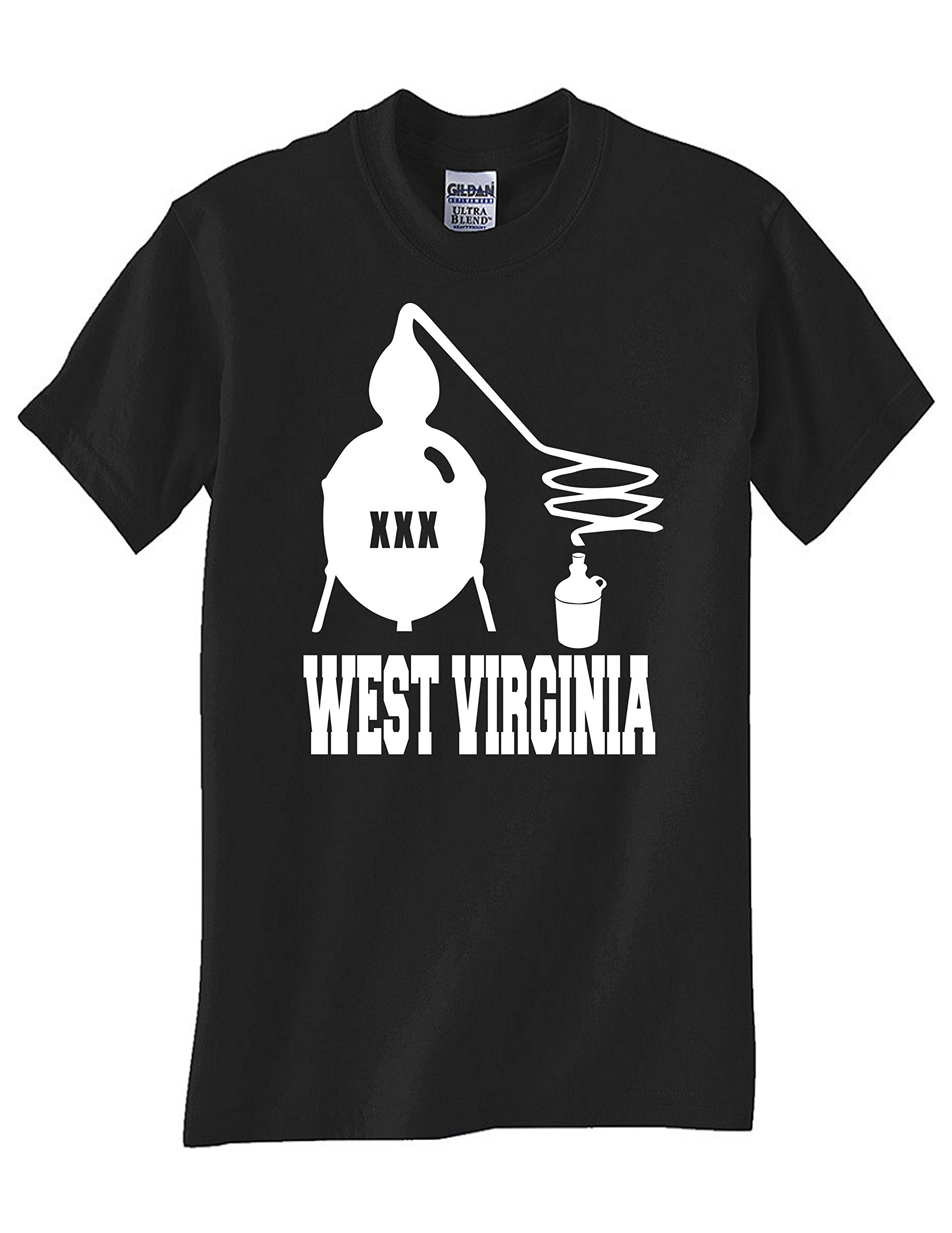 STUFF WITH ATTITUDE WV Pride Black T-Shirt - West Virginia State Pride Graphic Tee for Men & Women - Casual Wear for Outdoors, Parties & Everyday Use